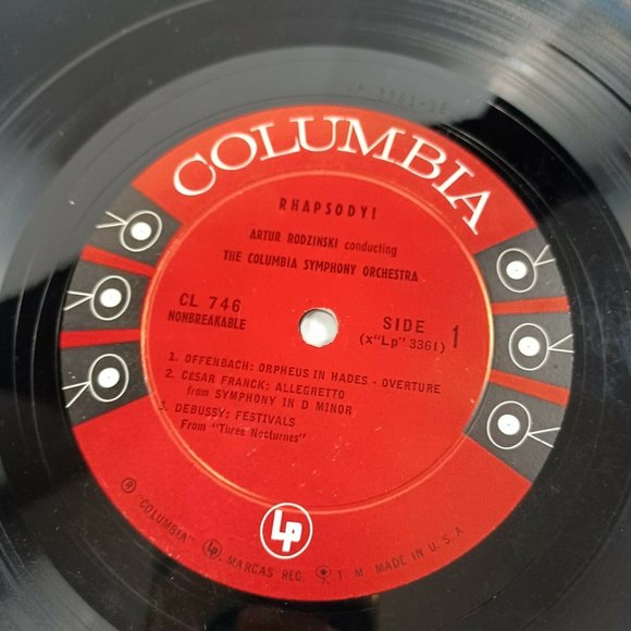 Rhapsody Artur Rodzinski The Columbia Symphony Orchestra 50s *MINOR WEAR - Picture 7 of 14